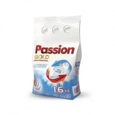 Стиральный порошок Passion Gold Weiss 1.6 кг, для белого белья, 20 циклов стирки, п/э (4260145996026)