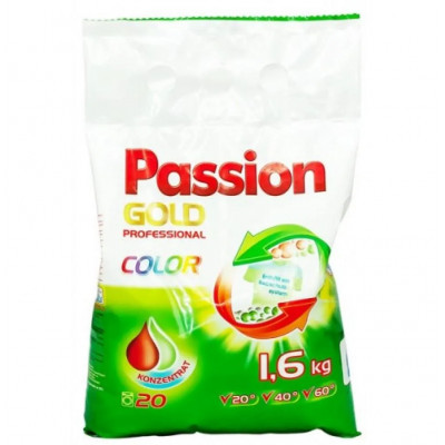 Пральний порошок Passion Gold Color 1.6 кг, для кольорової білизни, 20 циклів прання, п/е (4260145996019)