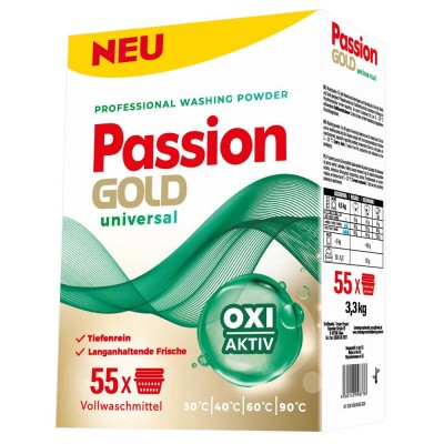 Стиральный порошок Passion Gold Universal prof 3,3 кг, 55 циклов стирки, картон (4260145999430)