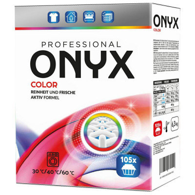 Пральный порошок ONYX Professional Color 6,3 кг, для кольорових речей, 105 циклів прання, (4260145998464)
