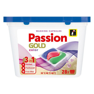 Капсули для прання Passion Gold 3in1 Color 28 шт, для кольорович речей, (4260145991588)