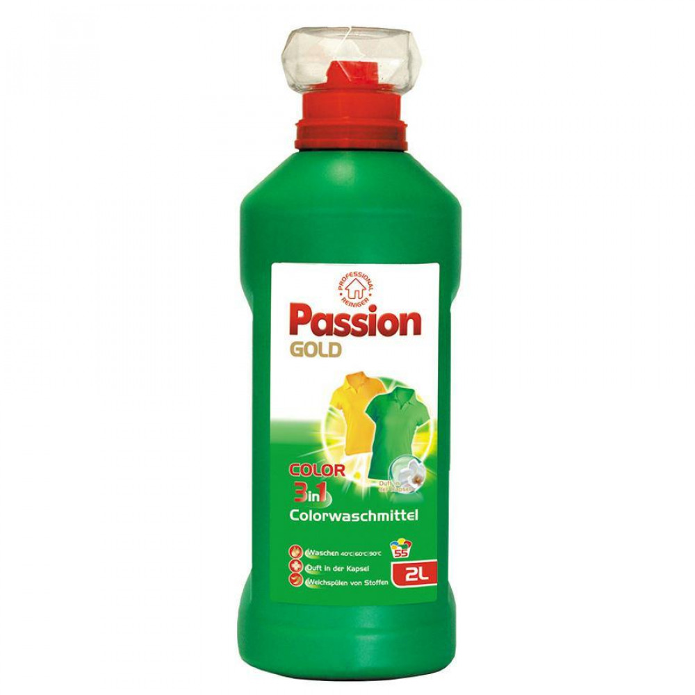 Гель для прання кольорової білизни Passion Gold 3in1 Color 2 л, 55 циклів прання, (4260145998174)