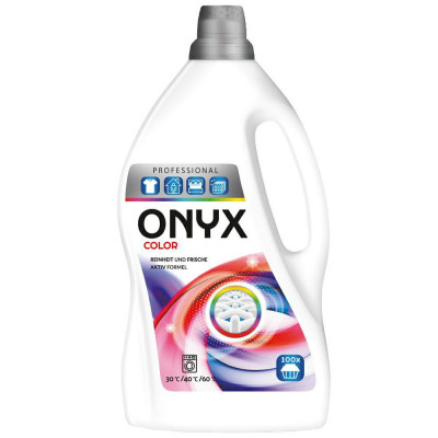 Професійний концетрований гель для прання кольорових речей ONYX GEL Professional Color 4л, 100 циклів прання, (4260145999980)