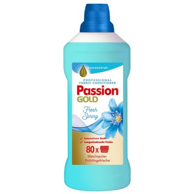 Парфюмерный ополаскиватель для стирки Passion Gold Fresh Spring 2 л, 80 циклов стирки, 4260145999447)