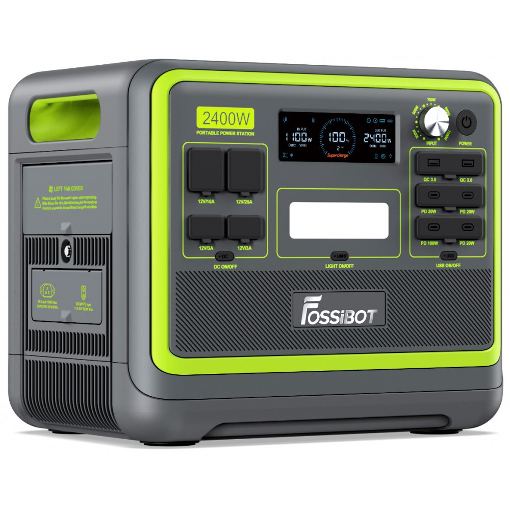 Зарядна станція Fossibot F2400, 2400 Вт, 2048 Вт/год.