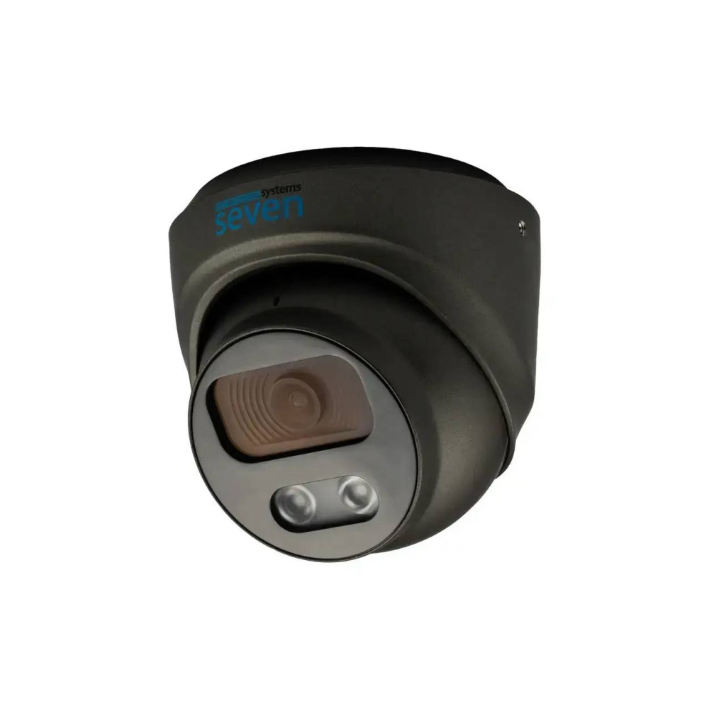 IP-відеокамера 5 Мп SEVEN IP-7215PA-DL black 2,8 мм з розумним подвійним підсвічуванням IP-відеокамера 5 Мп SEVEN IP-7215PA-DL black 2,8 мм з розумним подвійним підсвічуванням
