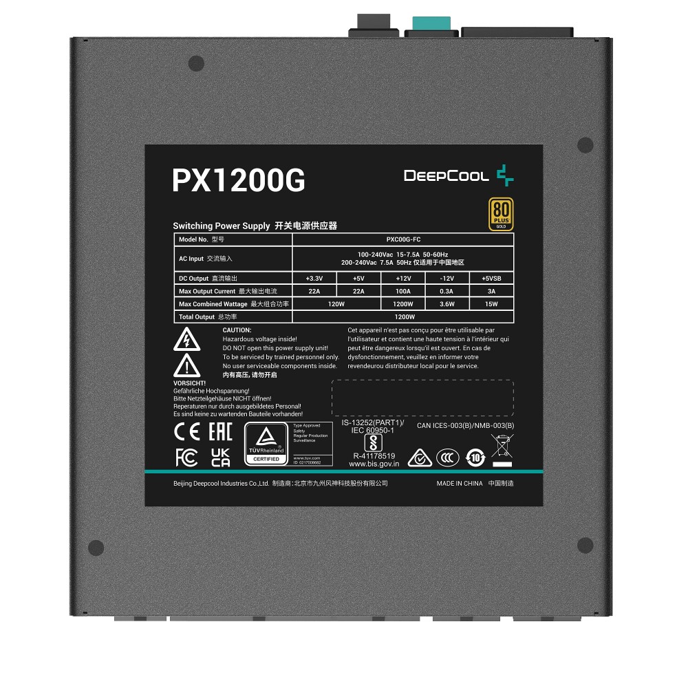 Блок живлення DeepCool PX1200G (R-PXC00G-FC0B-EU) 1200W