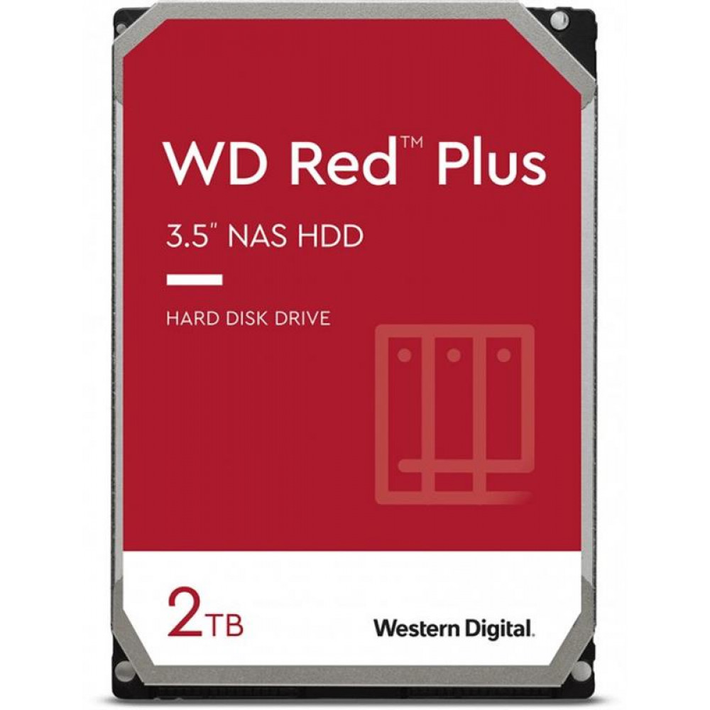 Накопичувач HDD SATA 2.0TB WD Red Plus 5400rpm 128MB (WD20EFZX)