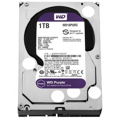 Жорсткий диск Western Digital Purple 1TB (WD10PURZ)