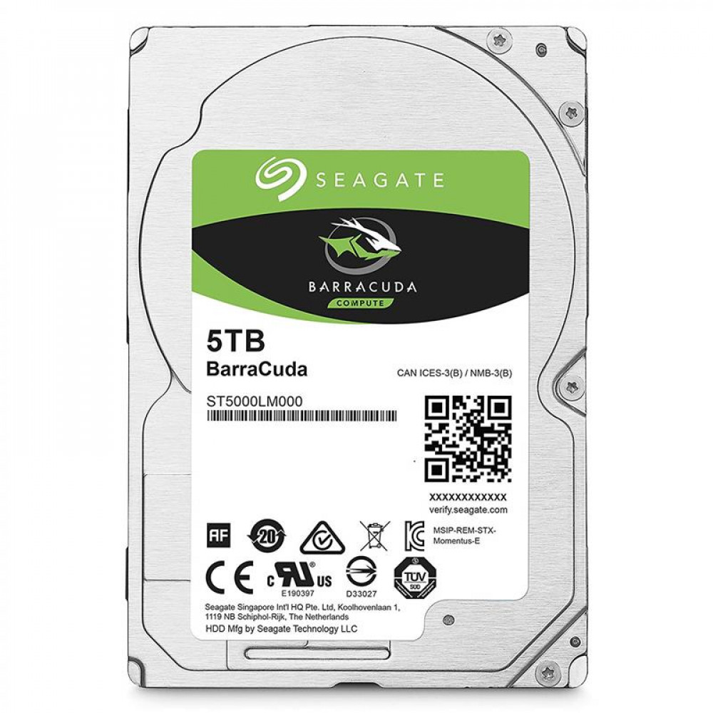 Накопичувач HDD 2.5" SATA 5.0TB Seagate BarraCuda 5400rpm 128MB (ST5000LM000)