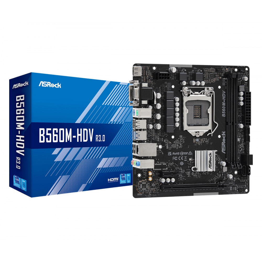 Материнська плата ASRock B560M-HDV R3.0 Socket 1200