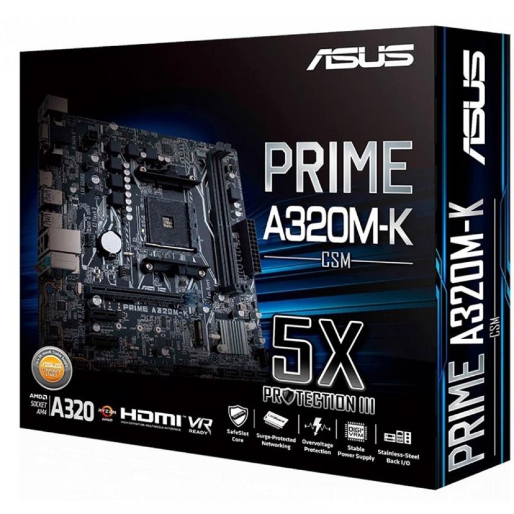 Материнська плата Asus Prime A320M-K/CSM Socket AM4