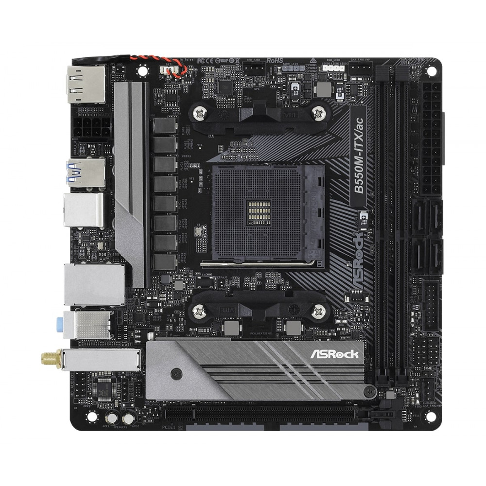 Материнская плата ASRock B550M-ITX/AC Socket AM4