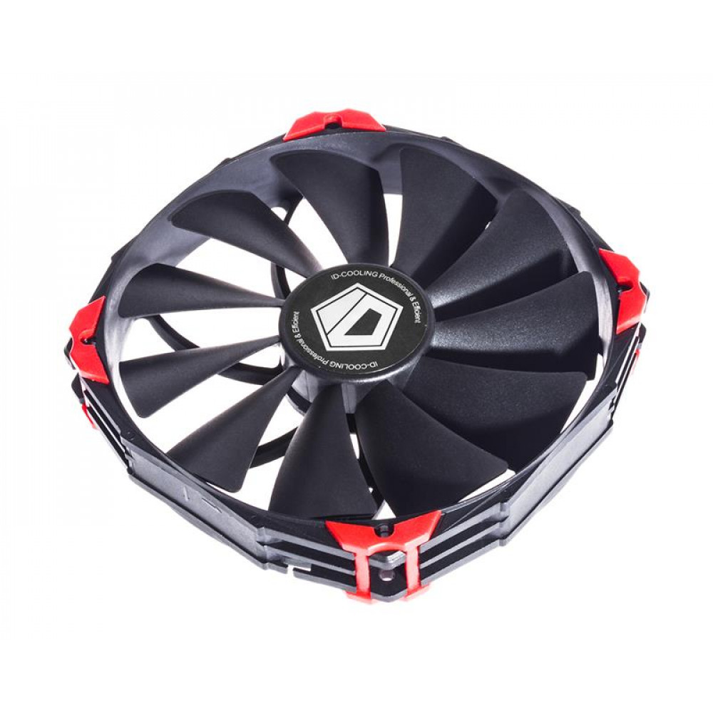 Вентилятор ID-Cooling NO-14025K, 140x140x25мм, 4-pin PWM, чорний