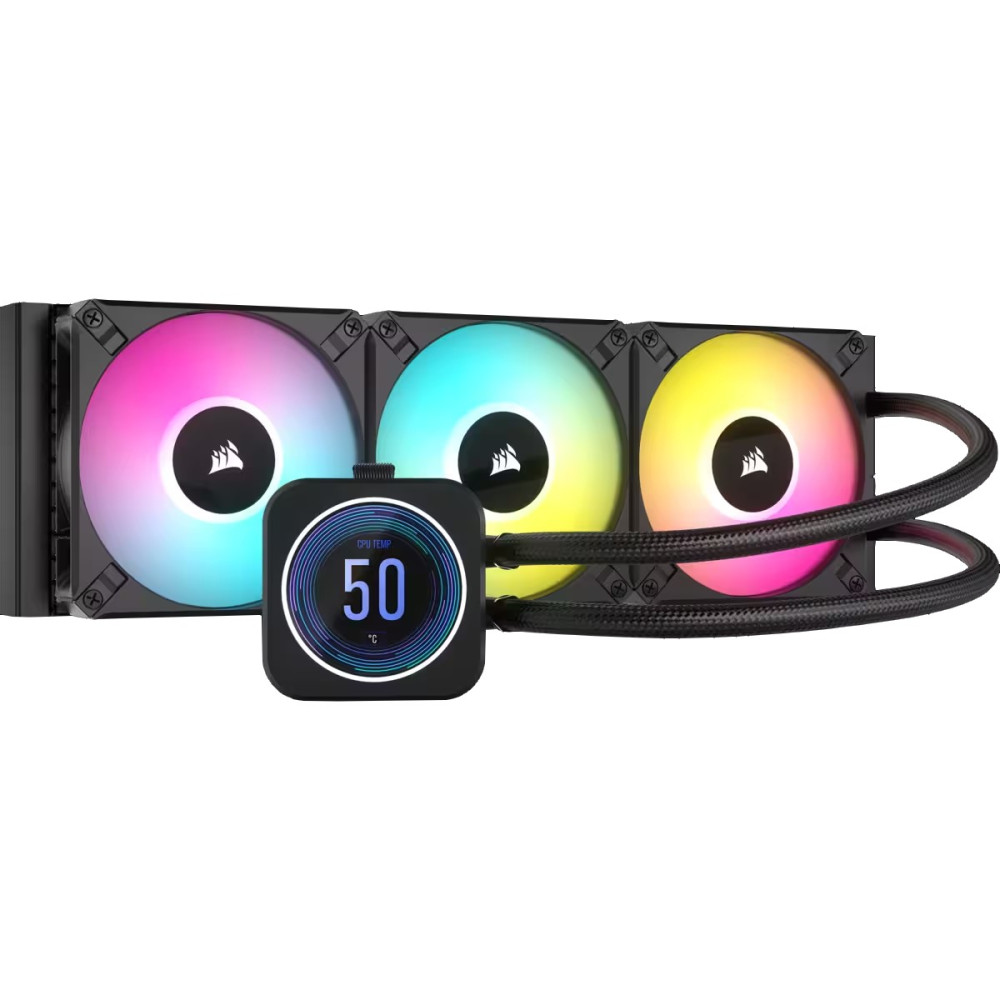 Система водяного охлаждения Corsair iCUE H150i Elite LCD XT Display Liquid CPU Cooler (CW-9060075-WW)