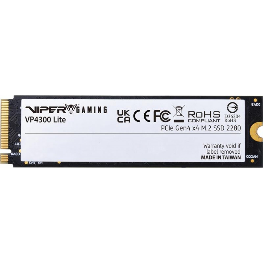 Накопитель SSD 4TB Patriot Viper VP4300 Lite M.2 2280 PCIe 4.0 x4 NVMe TLC (VP4300L4TBM28H)