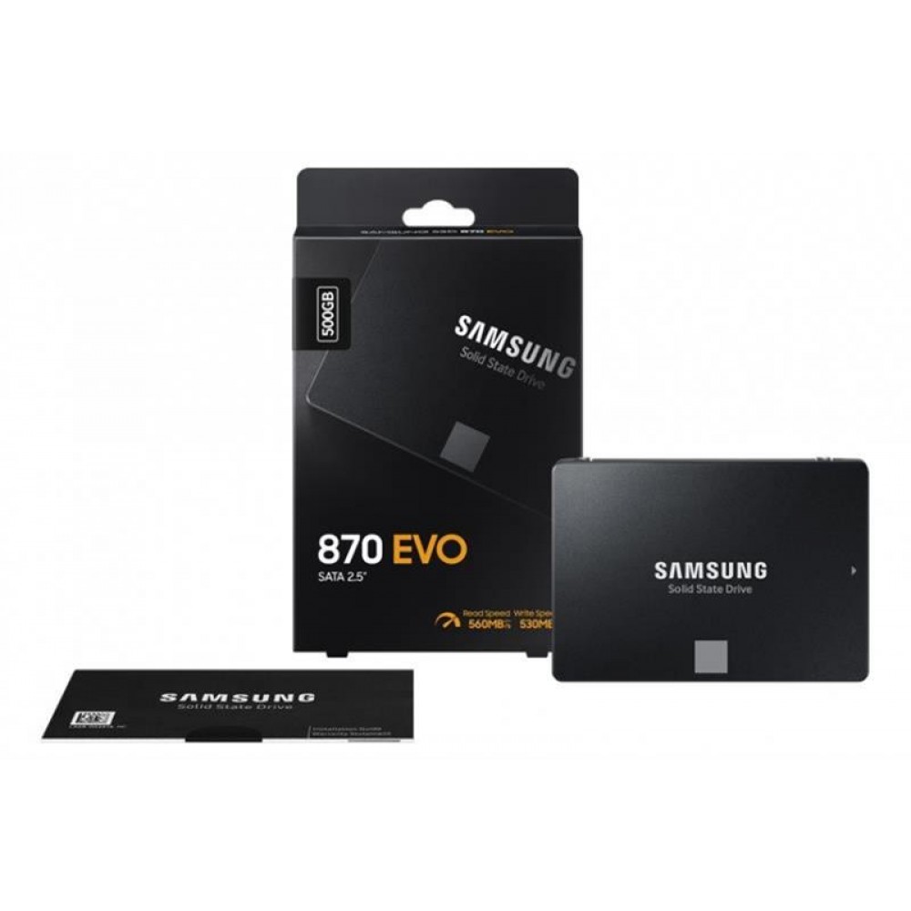 Накопитель SSD 500GB Samsung 870 EVO 2.5" SATAIII MLC (MZ-77E500BW)