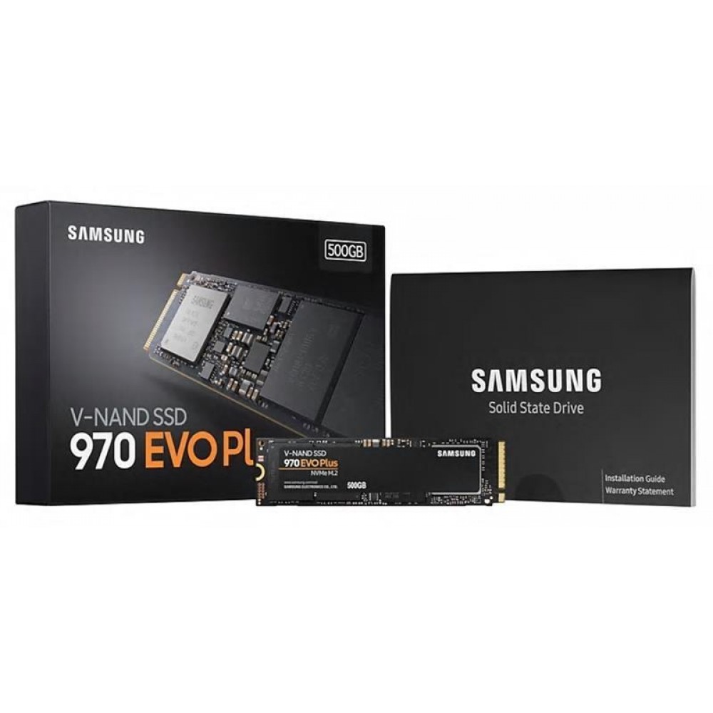 Накопитель SSD 500GB Samsung 970 EVO Plus M.2 PCIe 3.0 x4 V-NAND MLC (MZ-V7S500BW)