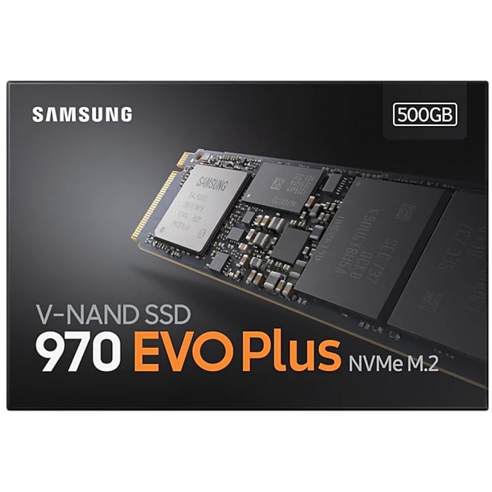 Накопитель SSD 500GB Samsung 970 EVO Plus M.2 PCIe 3.0 x4 V-NAND MLC (MZ-V7S500BW)