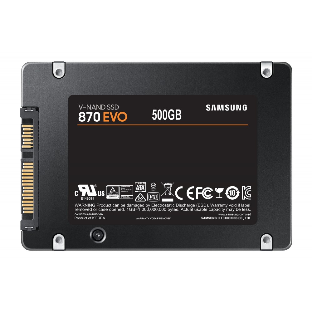 Накопитель SSD 500GB Samsung 870 EVO 2.5" SATAIII MLC (MZ-77E500B/EU)