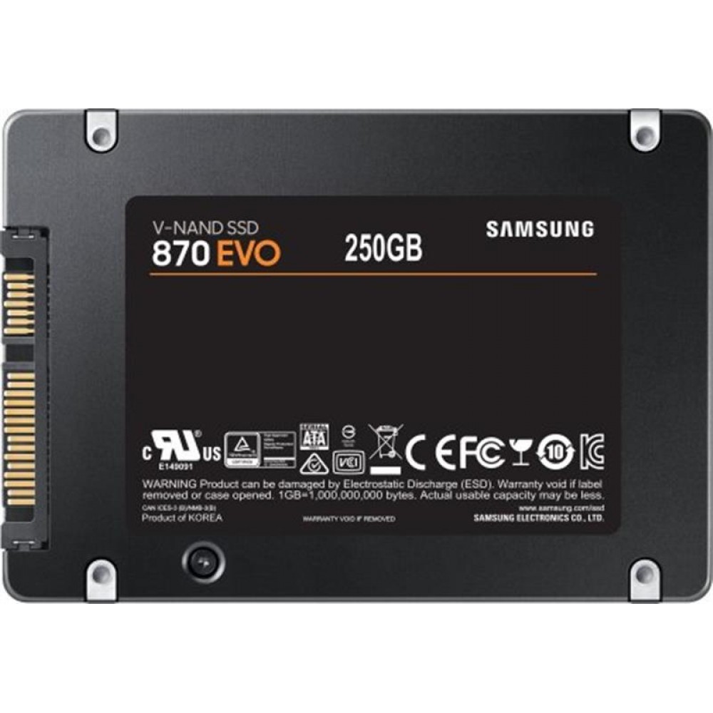 Накопитель SSD 250GB Samsung 870 EVO 2.5" SATAIII MLC (MZ-77E250B/EU)