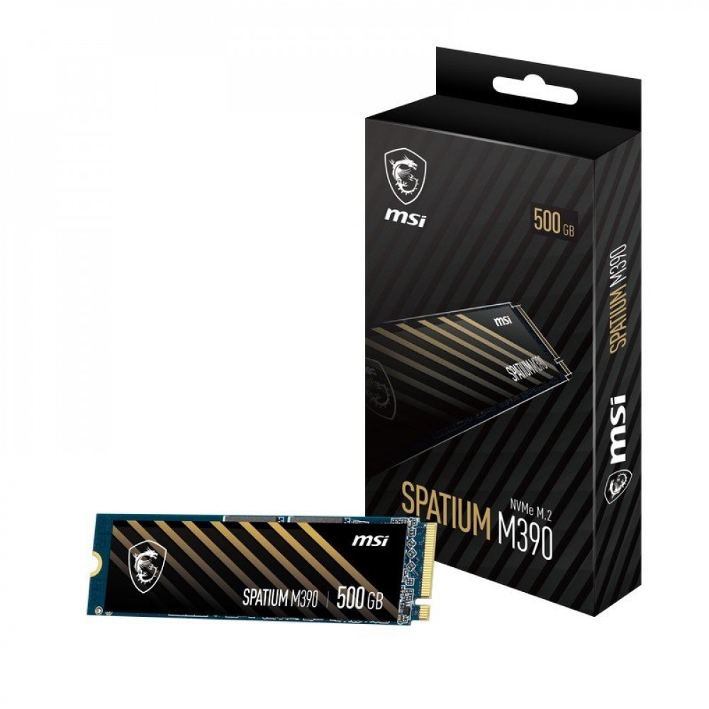 Накопитель SSD 500GB MSI Spatium M390 M.2 2280 PCIe 3.0 x4 NVMe 3D NAND TLC (S78-440K170-P83)