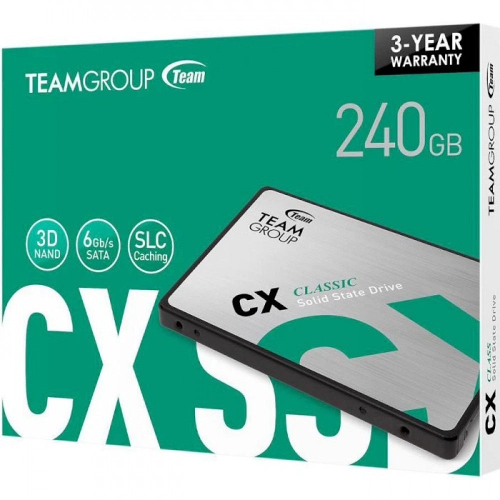 Накопитель SSD 240GB Team CX1 2.5" SATAIII 3D TLC(T253X5240G0C101)