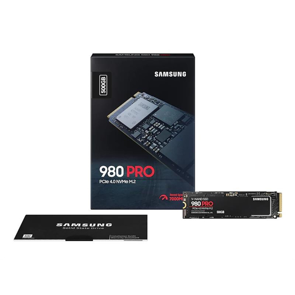 Накопитель SSD 500GB Samsung 980 PRO M.2 PCIe 4.0 x4 NVMe V-NAND MLC (MZ-V8P500BW)