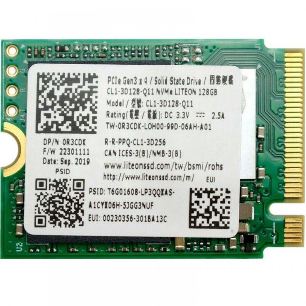 Накопичувач SSD 128GB Lite-On M.2 2230 PCIe 3.0 x4 TLC (CL1-3D128-Q11)