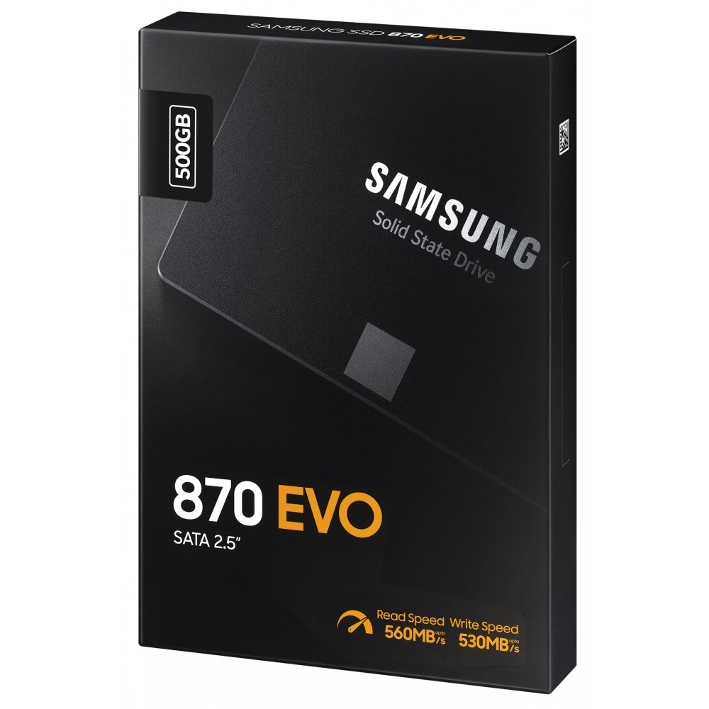 Накопичувач SSD 500GB Samsung 870 EVO 2.5" SATAIII MLC (MZ-77E500B/EU)