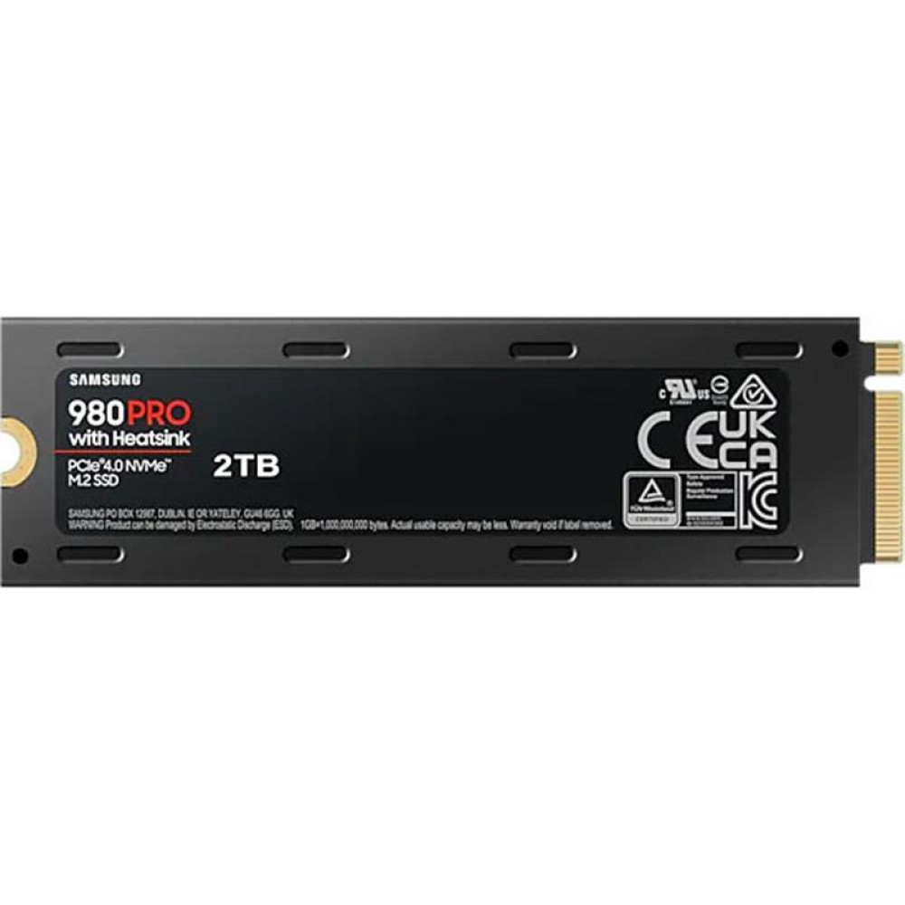 Накопитель SSD 2ТB Samsung 980 PRO M.2 2280 PCIe 4.0 x4 NVMe V-NAND MLC (MZ-V8P2T0CW)