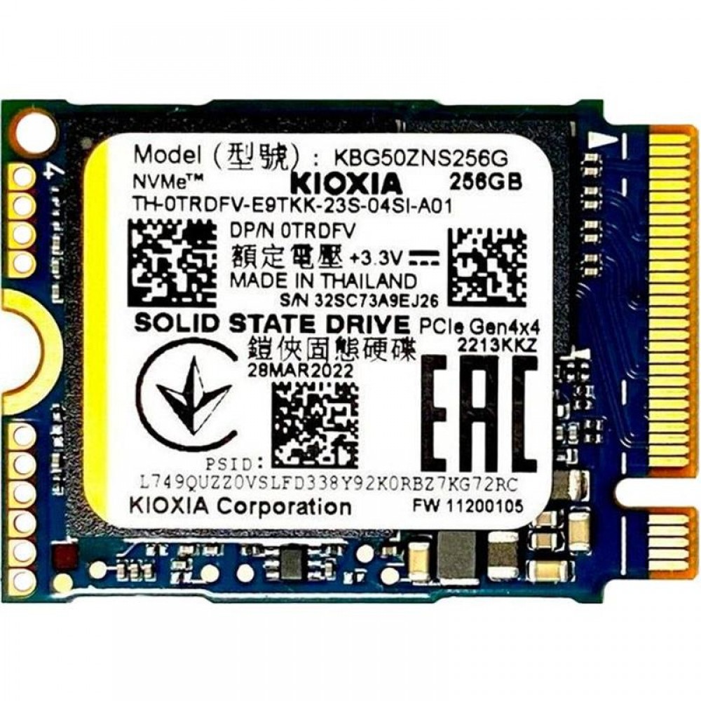 Накопитель SSD 256GB Kioxia BG5 M.2 2230 NVMe PCIe 4.0 x4 (KBG50ZNS256G)