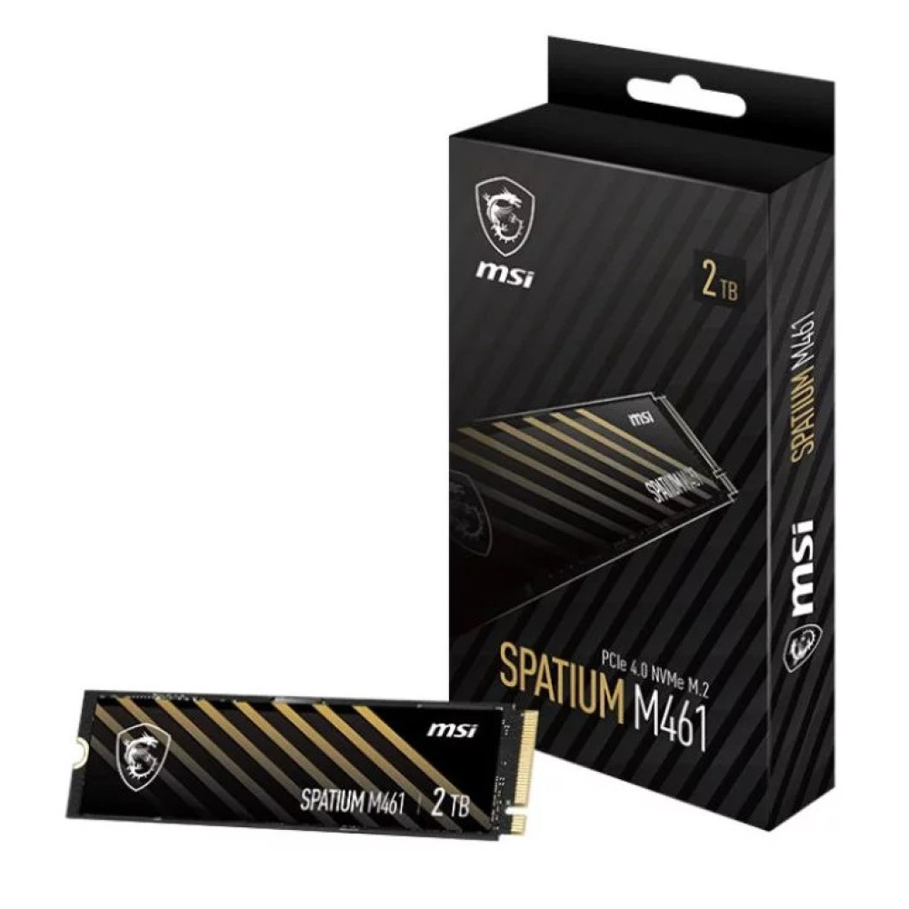 Накопитель SSD 2TB MSI Spatium M461 M.2 2280 PCIe 4.0 x4 NVMe 3D NAND TLC (S78-440Q550-P83)