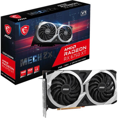 Відеокарта AMD Radeon RX 6750 XT 12GB GDDR6 Mech 2X V1 MSI (Radeon RX 6750 XT MECH 2X 12G V1)