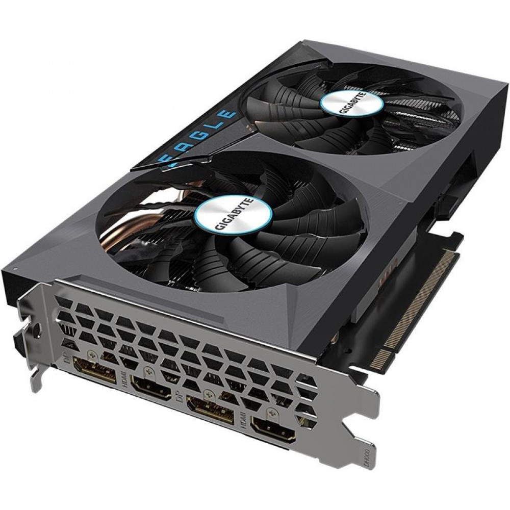 Видеокарта GF RTX 3060 12GB GDDR6 Eagle OC Gigabyte (GV-N3060EAGLE OC-12GD 2.0) (LHR)