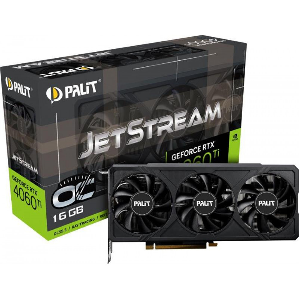 Видеокарта GF RTX 4060 Ti 16GB GDDR6 JetStream OC Palit (NE6406TU19T1-1061J)