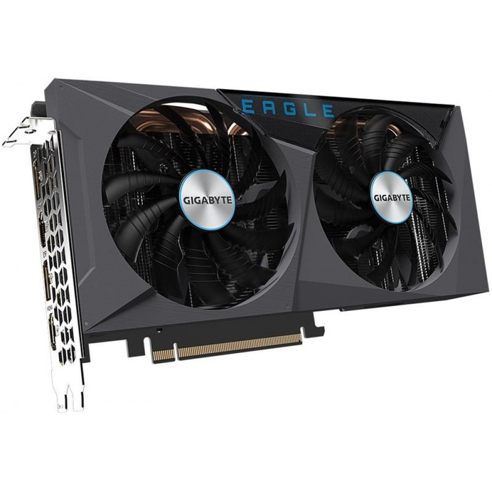 Видеокарта GF RTX 3060 12GB GDDR6 Eagle OC Gigabyte (GV-N3060EAGLE OC-12GD 2.0) (LHR)