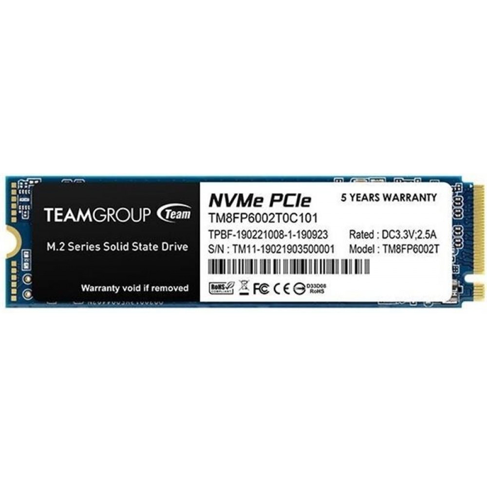 Накопичувач SSD 2TB Team MP33 M.2 2280 PCIe 3.0 x4 3D TLC (TM8FP6002T0C101)