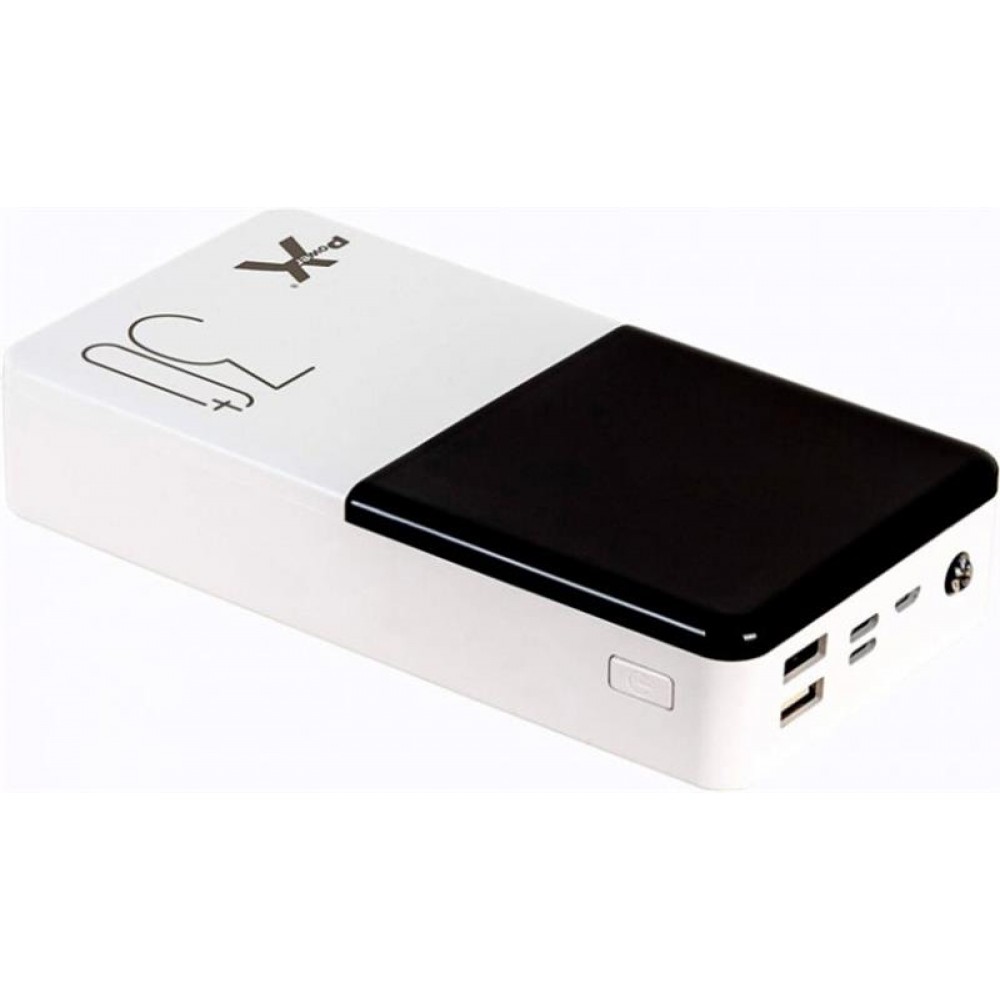 Универсальная мобильная батарея PowerX Q500 30000mAh LCD Screen White (1283126562334)