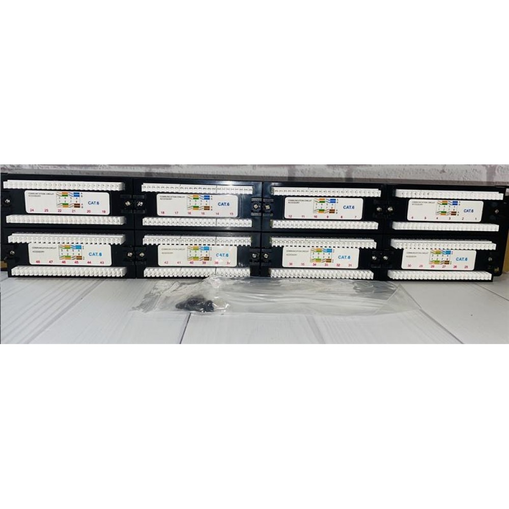 Патч-панель ATcom P6048 19" 48хRJ-45 UTP 2U cat.6