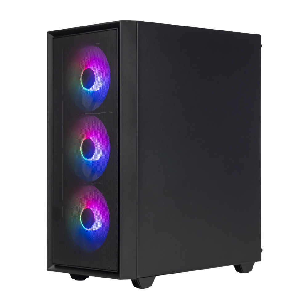 Корпус Prologix E107 Tempered Glass Black без БП