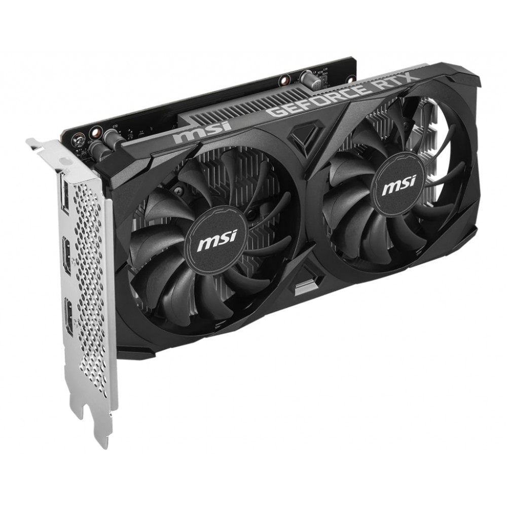 Відеокарта GF RTX 3050 6GB GDDR6 Ventus 2X E 6G OC MSI (GeForce RTX 3050 VENTUS 2X E 6G OC)