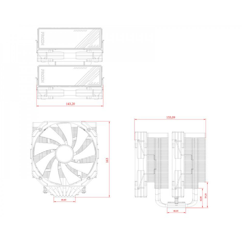 Кулер процессорный ID-Cooling Frozn A720 Black