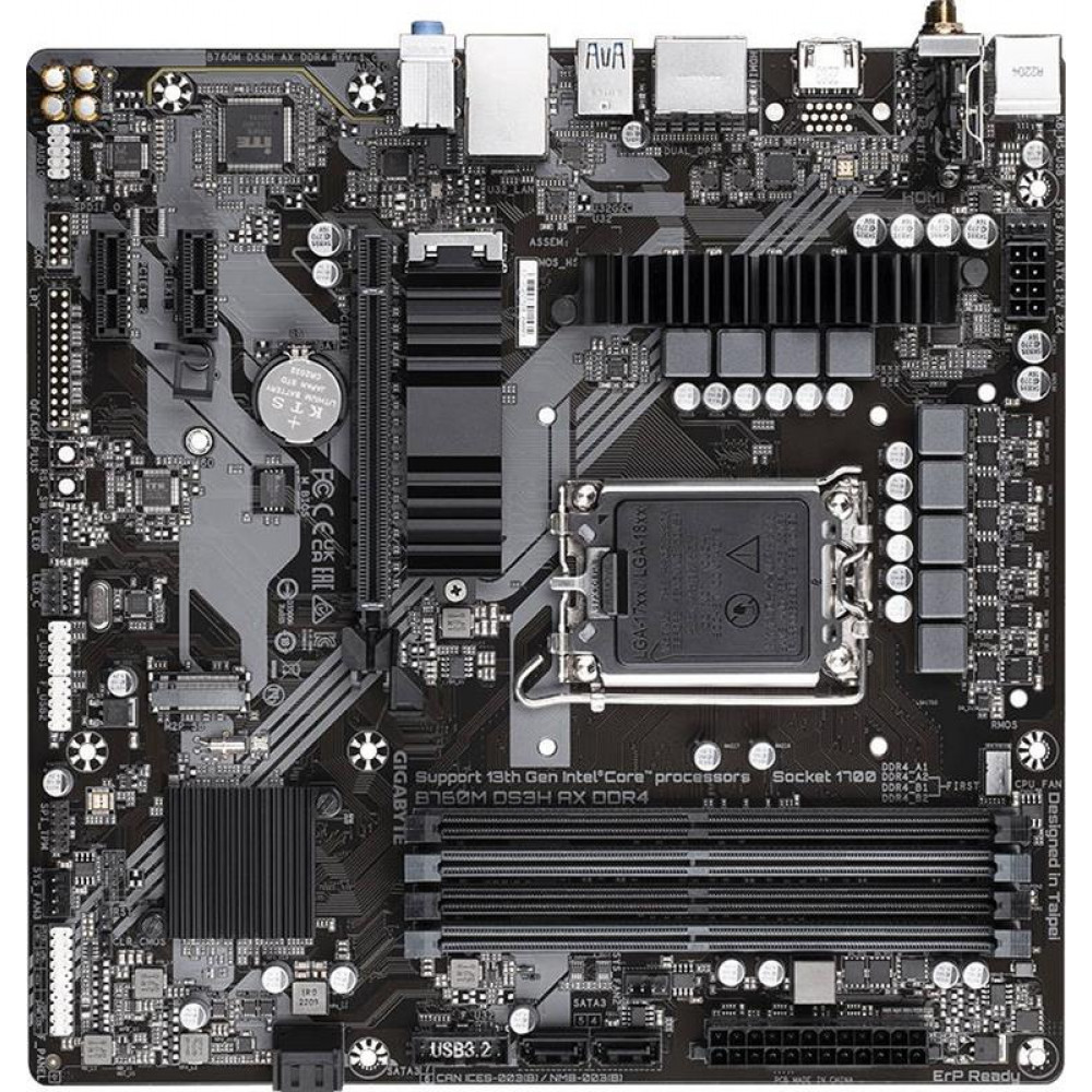 Материнская плата Gigabyte B760M DS3H AX DDR4 Socket 1700