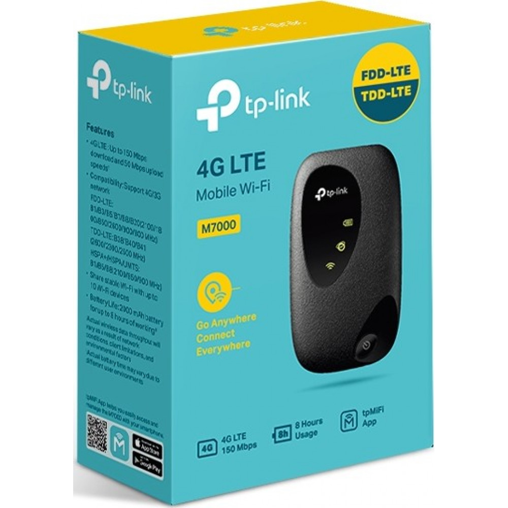 Беспроводной 4G маршрутизатор TP-Link M7000