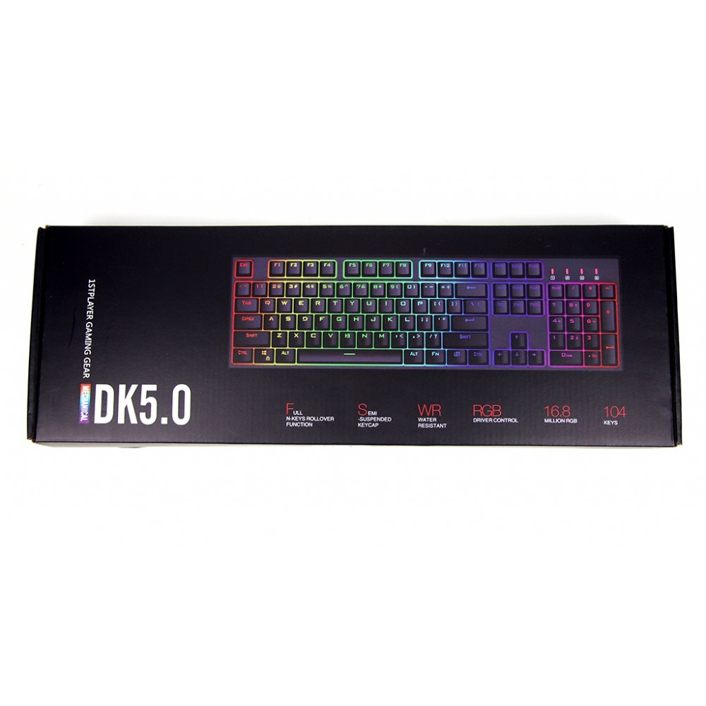 Клавіатура 1stPlayer DK5.0 RGB Outemu Blue Black (DK5.0-BL)