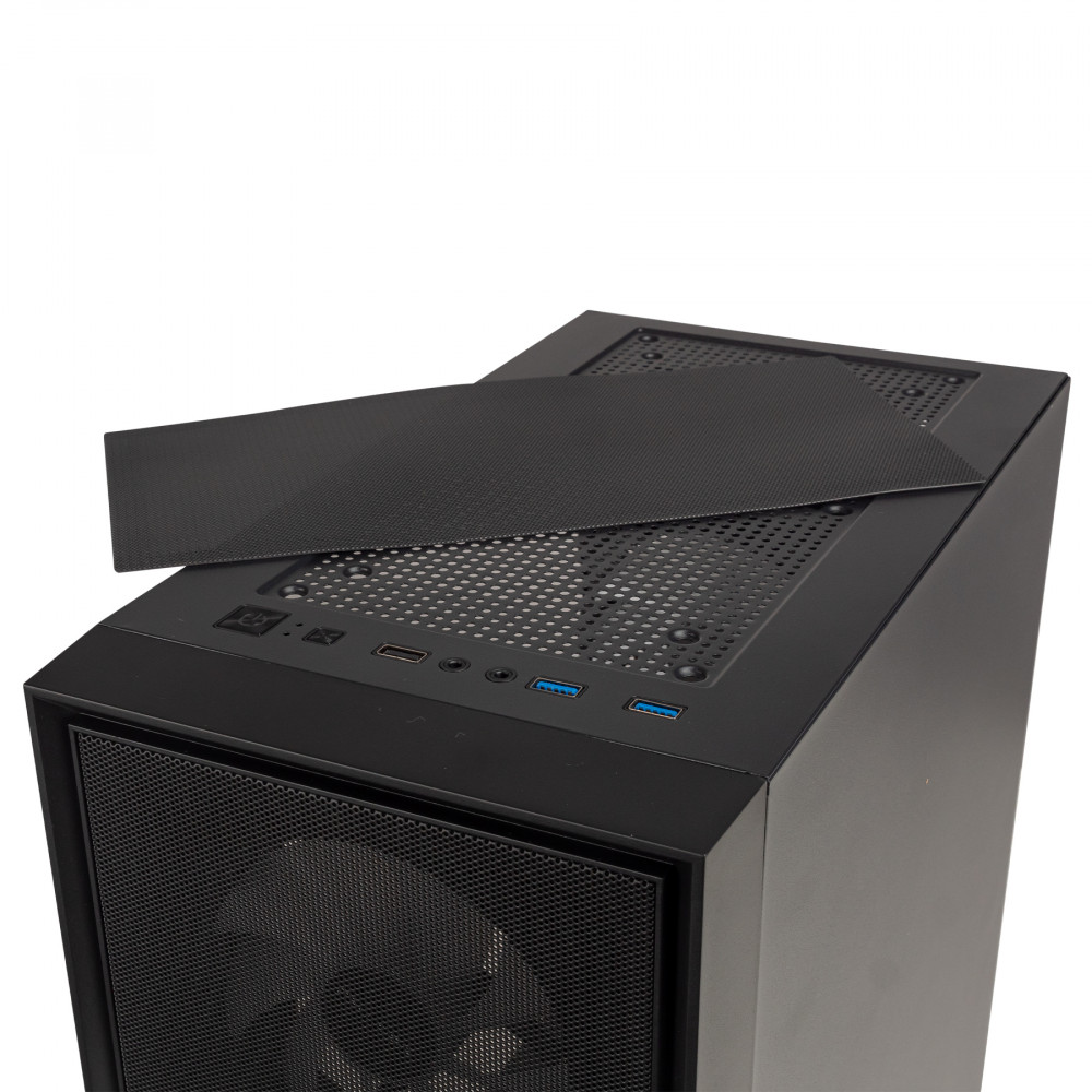Корпус Prologix E107 Tempered Glass Black без БП