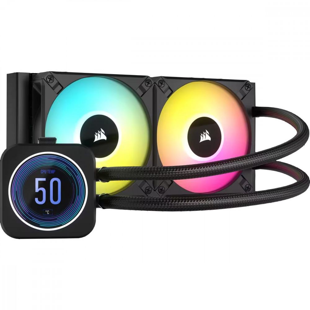 Система водяного охлаждения Corsair iCUE H100i Elite LCD XT Display Liquid CPU Cooler (CW-9060074-WW)