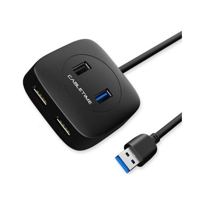 Концентратор USB Cabletime 4-Ports, USB3.0+USB2.0+Micro B с питанием (CB43B)