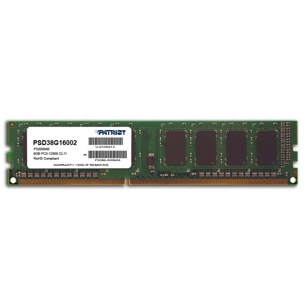 Модуль пам`яті DDR3 8GB/1600 Patriot Signature Line (PSD38G16002)